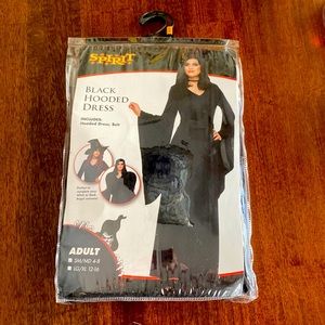 NWT Woman’s Black Hooded Dress